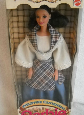 发 Barbie Philippine Centennial 63821 复律宾芭比娃娃格子稀少