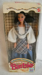 发 Barbie Philippine Centennial 63821 复律宾芭比娃娃格子稀少