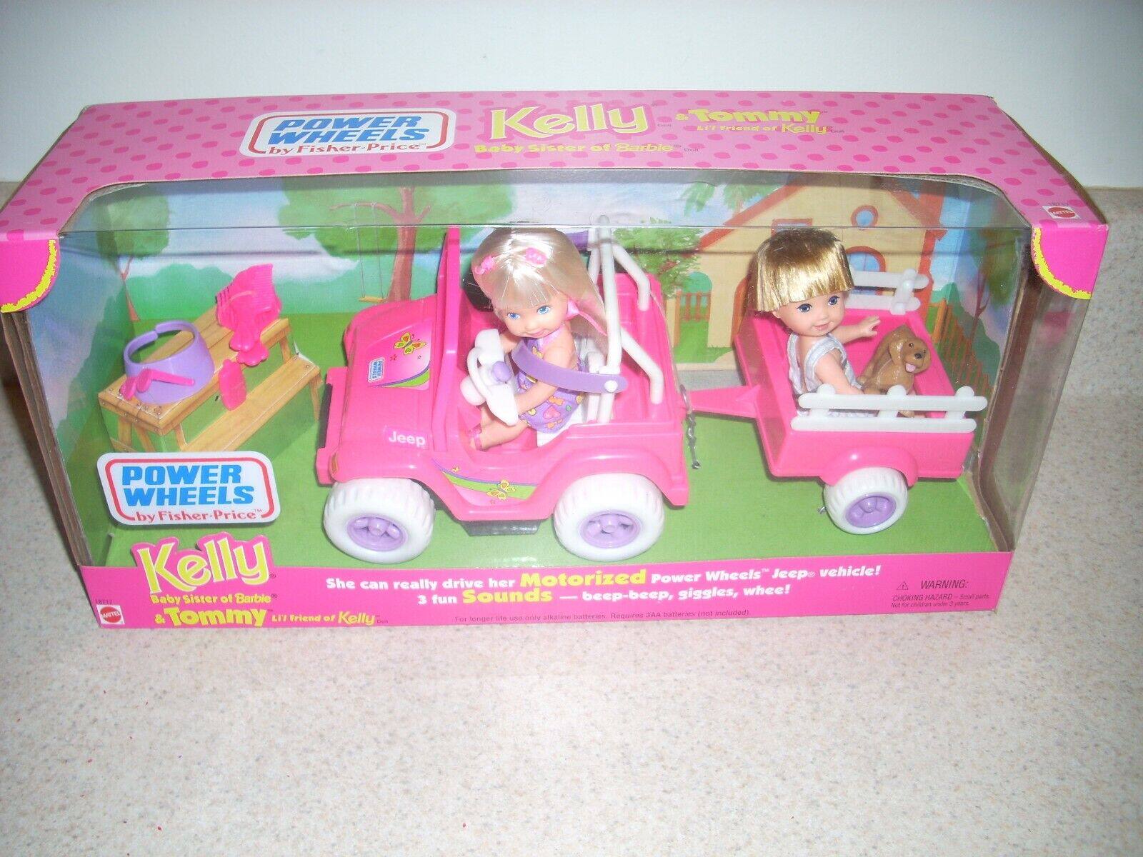 发 Barbie Tommy Kelly Power Wheels 1997 芭比凯莉娃娃汽车