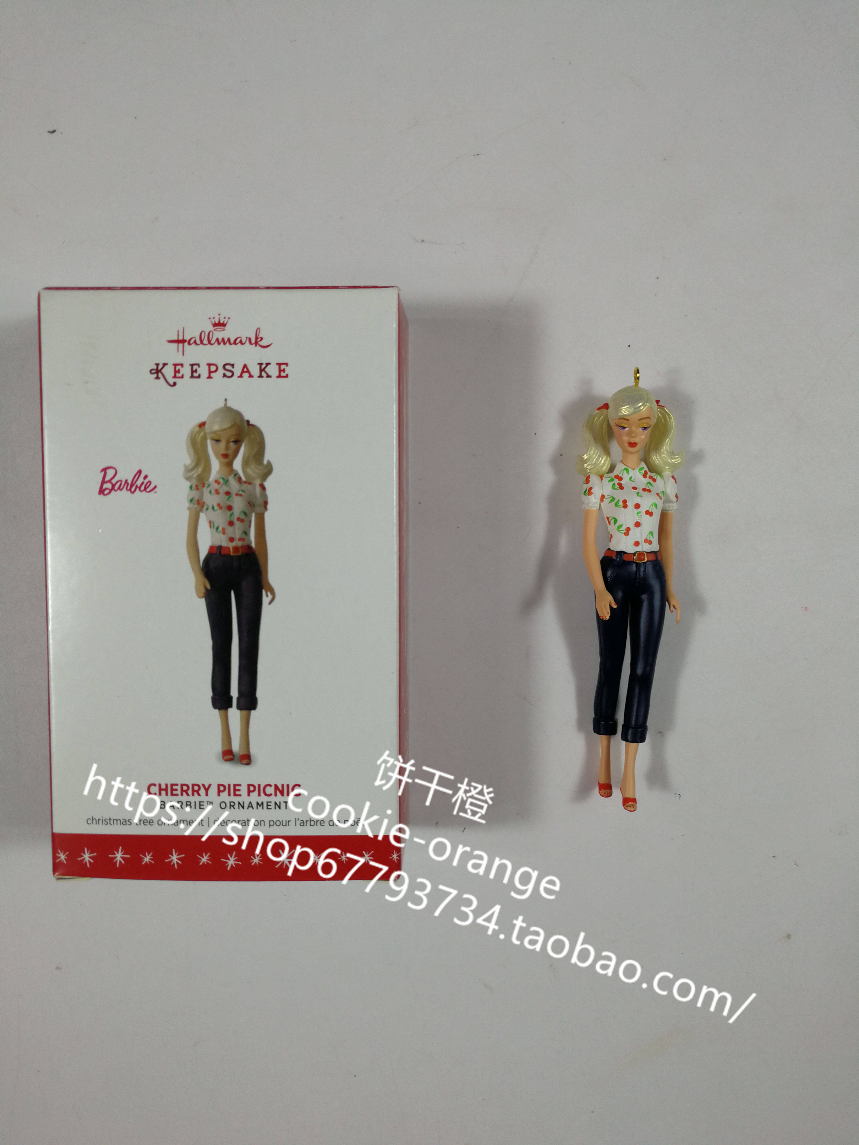 预 Barbie Cherry Pie Picnic Ornament 樱桃派 复刻 芭比挂件