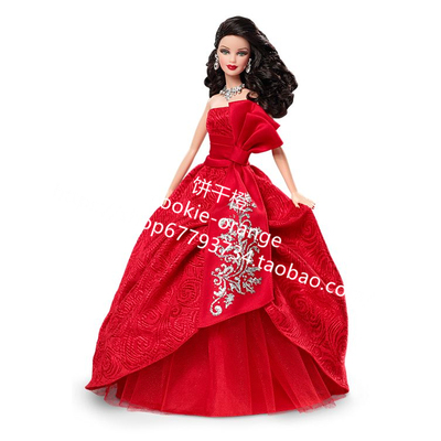 发 Barbie Holiday Brunette 2012 正品绝版假日芭比娃娃