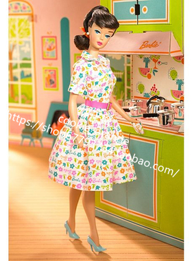 发 Barbie Learns To Cook 2007 复刻芭比棕发铂金标