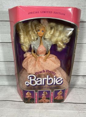 发 Barbie Peach Pertty 1989 正品绝版桃子芭比娃娃