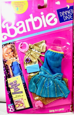 预 Barbie Dinner Date 9166 1312 1989 芭比衣服配件约会