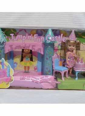 发 Barbie Jumpin Fun Castle Kelly 2002 芭比凯莉娃娃 生日城堡