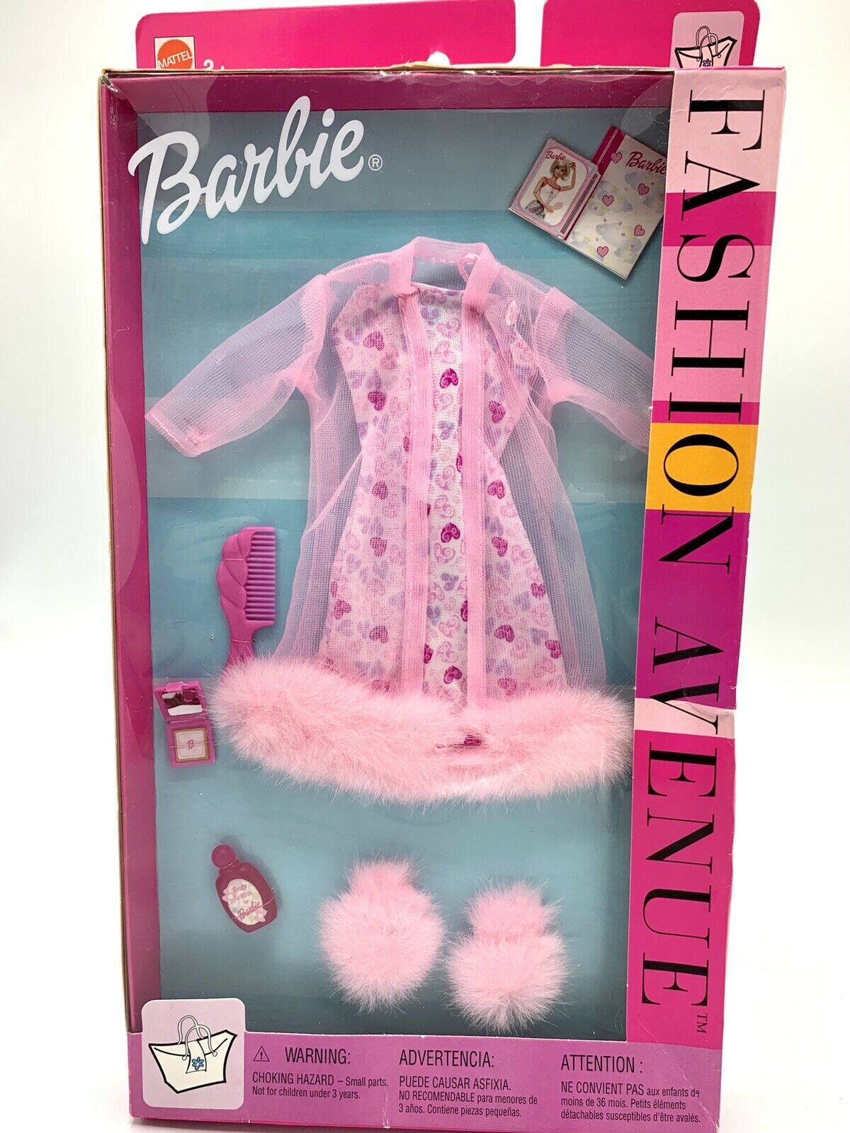 发 barbie fashion avenue 25702 1996 芭比娃娃衣服配件睡衣