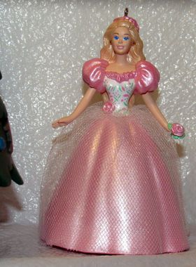 发Barbie Springtime Hallmark Ornament 1996 春天芭比贺曼挂件