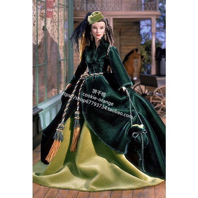发 barbie scarlett o hara on peachtree street 乱世佳人芭比