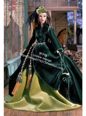 发 Barbie Scarlett O Hara On Peachtree Street 乱世佳人芭比
