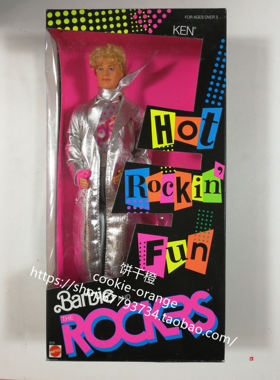 发 Barbie and the Rockers Ken 1986 摇滚歌手芭比 肯 娃娃
