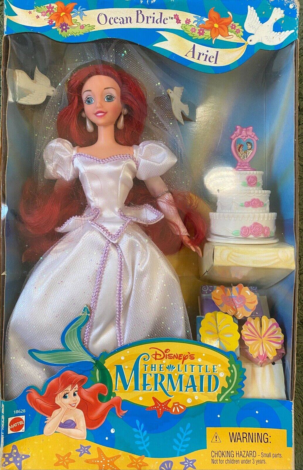 Disney新娘婚纱小美人鱼娃娃