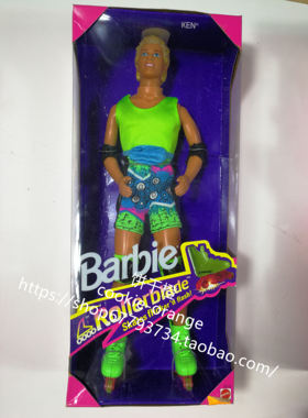 预 Barbie Ken Rollerblade Skates 1991 旱冰运动员肯芭比娃娃