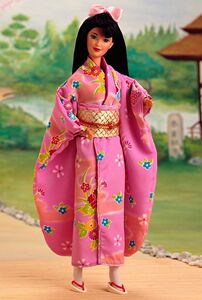 发 Barbie Japanese 1995 世界风情之日本芭比娃娃