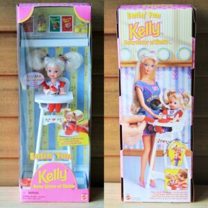 发0711 Barbie Eatin Fun Kelly High Chair 1997 高脚椅凯莉
