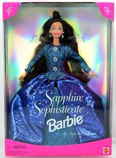 蓝宝石芭比娃娃 Sapphire 1997 Sophisticate 发 Barbie