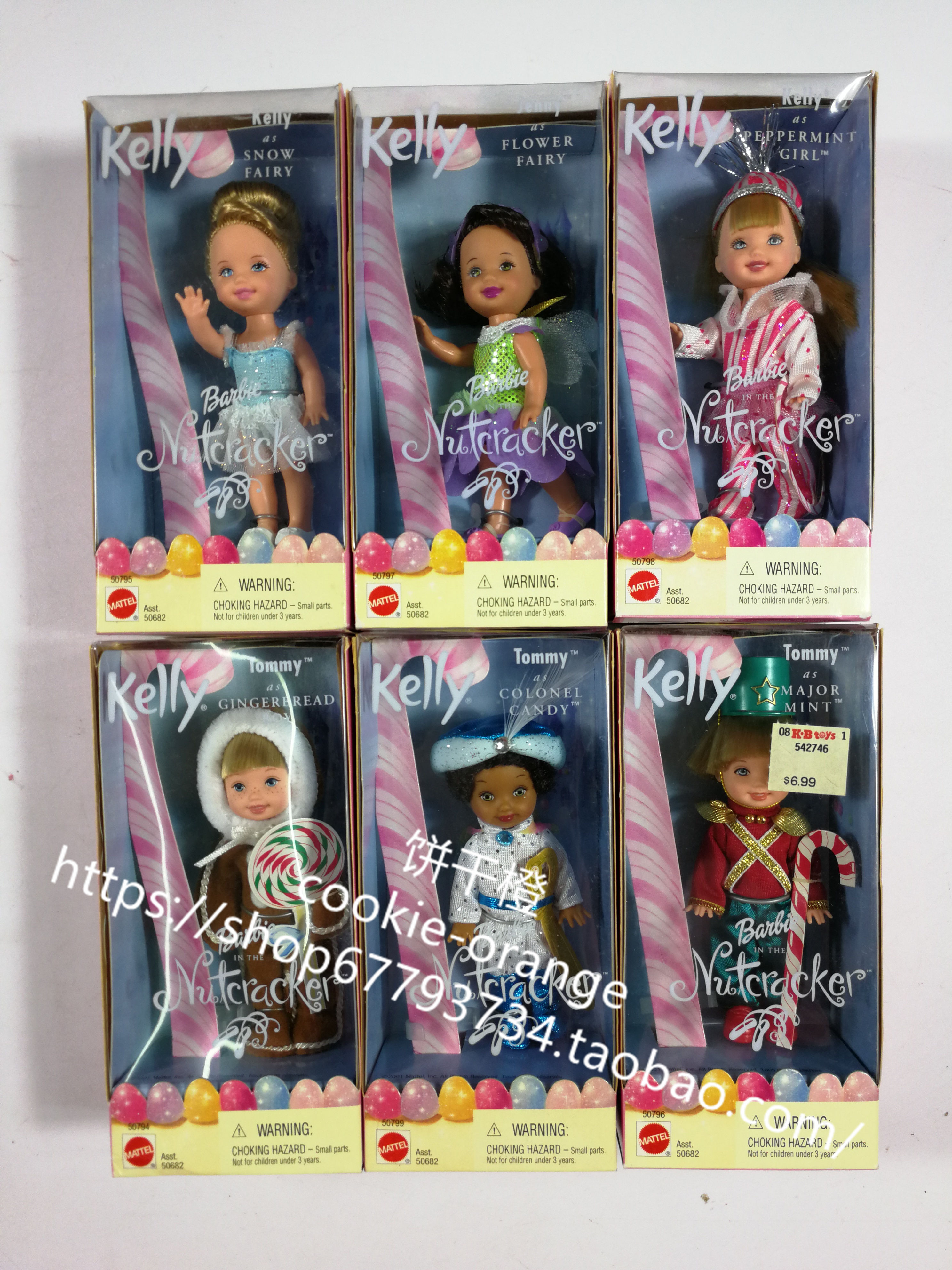 发 Barbie Nutcracker Kelly 2001 胡桃夹子凯莉娃娃