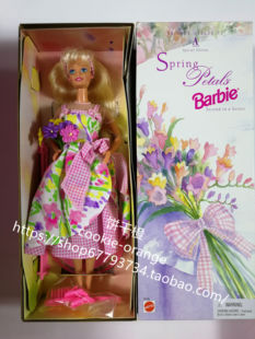 发 Barbie Spring Petals 1996 雅芳春之花瓣芭比娃娃 金发