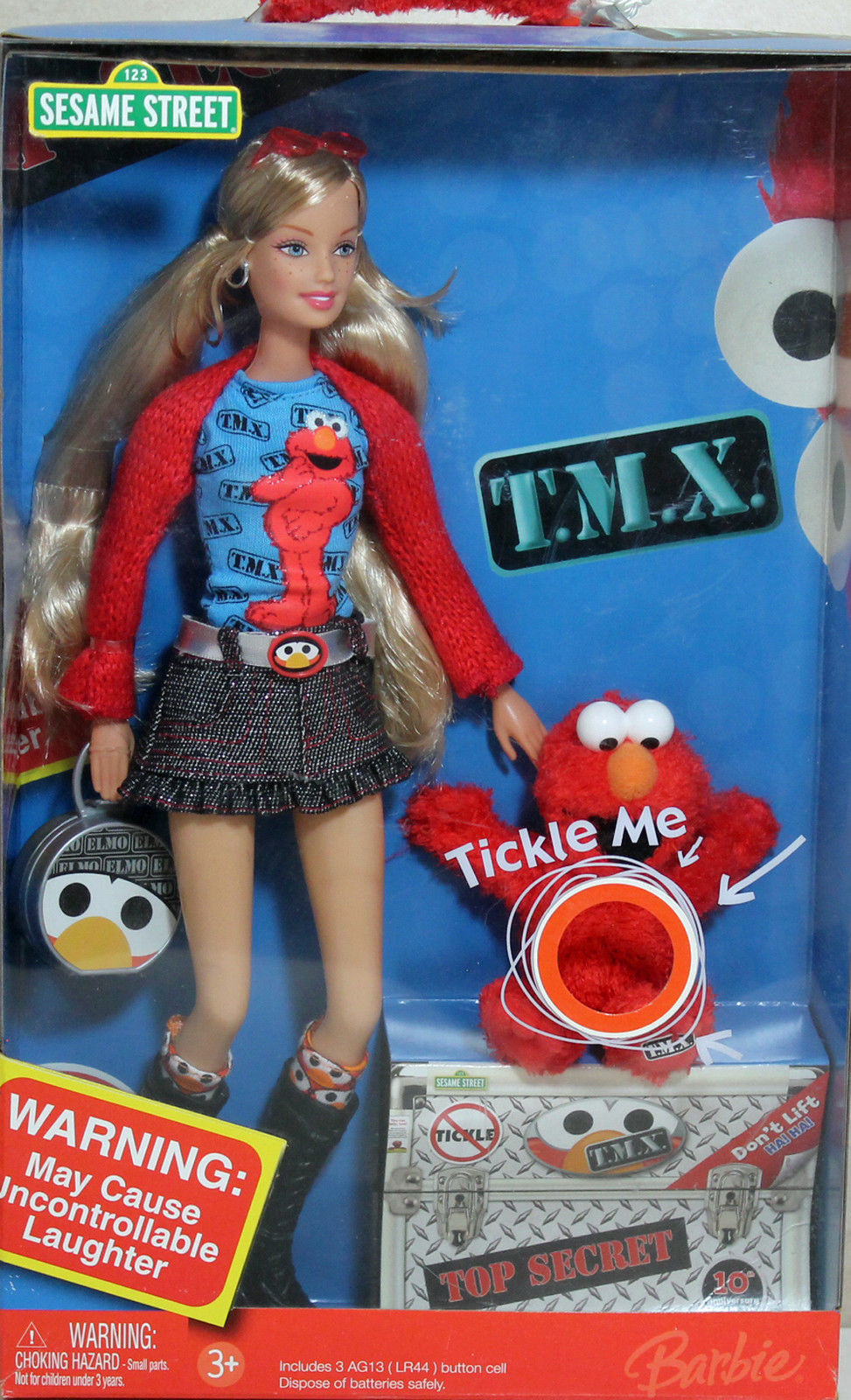 发 Barbie Tickle Me Elmo 2006 正品绝版芭比娃娃