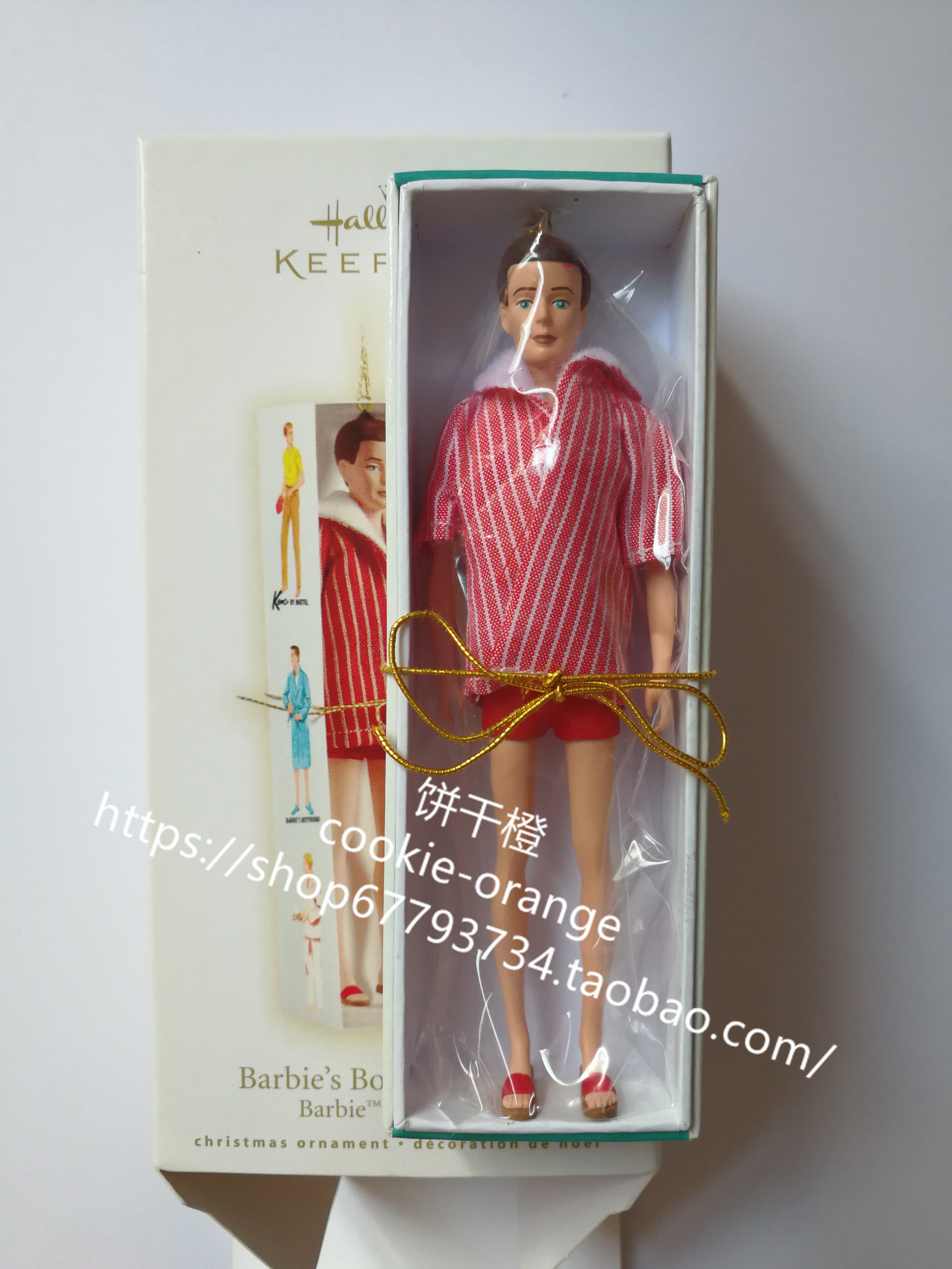预 Barbie Hallmark Keepsake Boyfriend Ken 2009 挂件肯