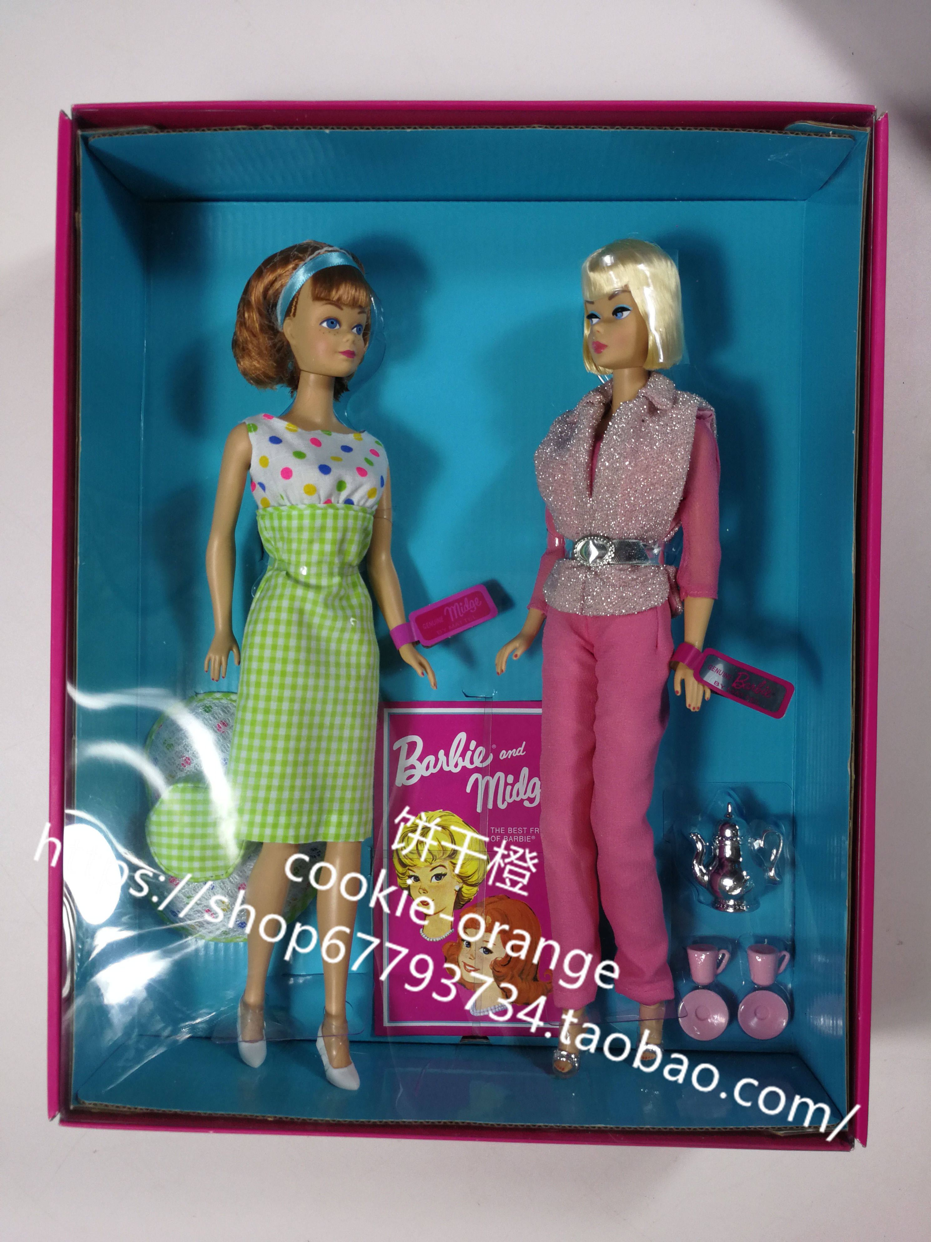 发 barbie midge 2012 芭比美芝50周年 复刻 礼盒 金标