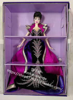 发 Barbie Brunette Brilliance Bob Mackie 2002 红毯芭比娃娃