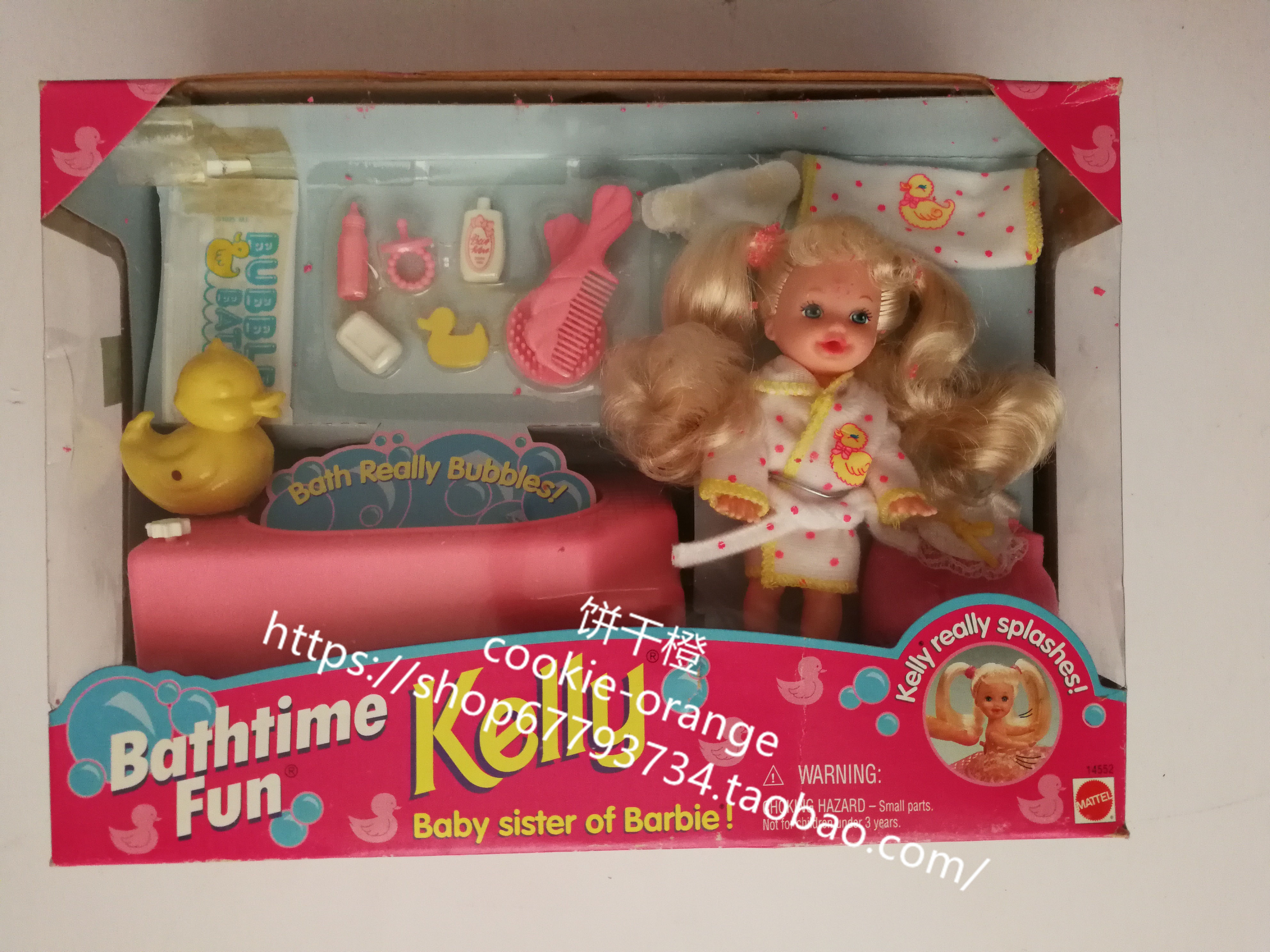 预 Barbie Bathtime Fun Kelly 凯莉娃娃