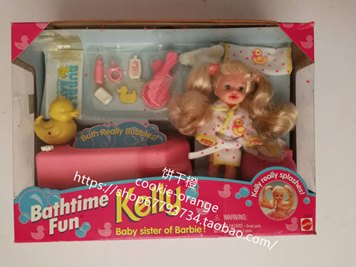 预 Barbie Bathtime Fun Kelly 凯莉娃娃