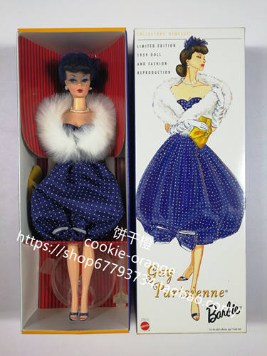 发 Barbie Gay Parisienne 2002 1959版复刻 巴黎贵妇 复古