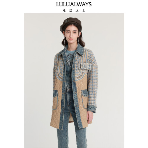商场同款棉外套lulualways复古