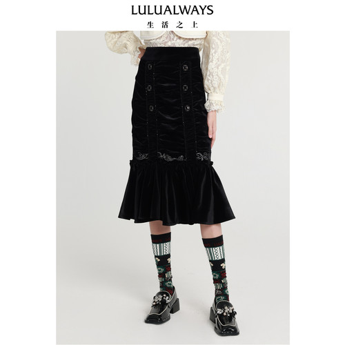商场同款鱼尾lulualways复古