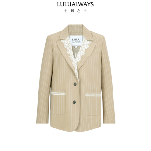 短外套 简约基础百搭原创设计感西装 LULUALWAYS我爱露露25春季 新款