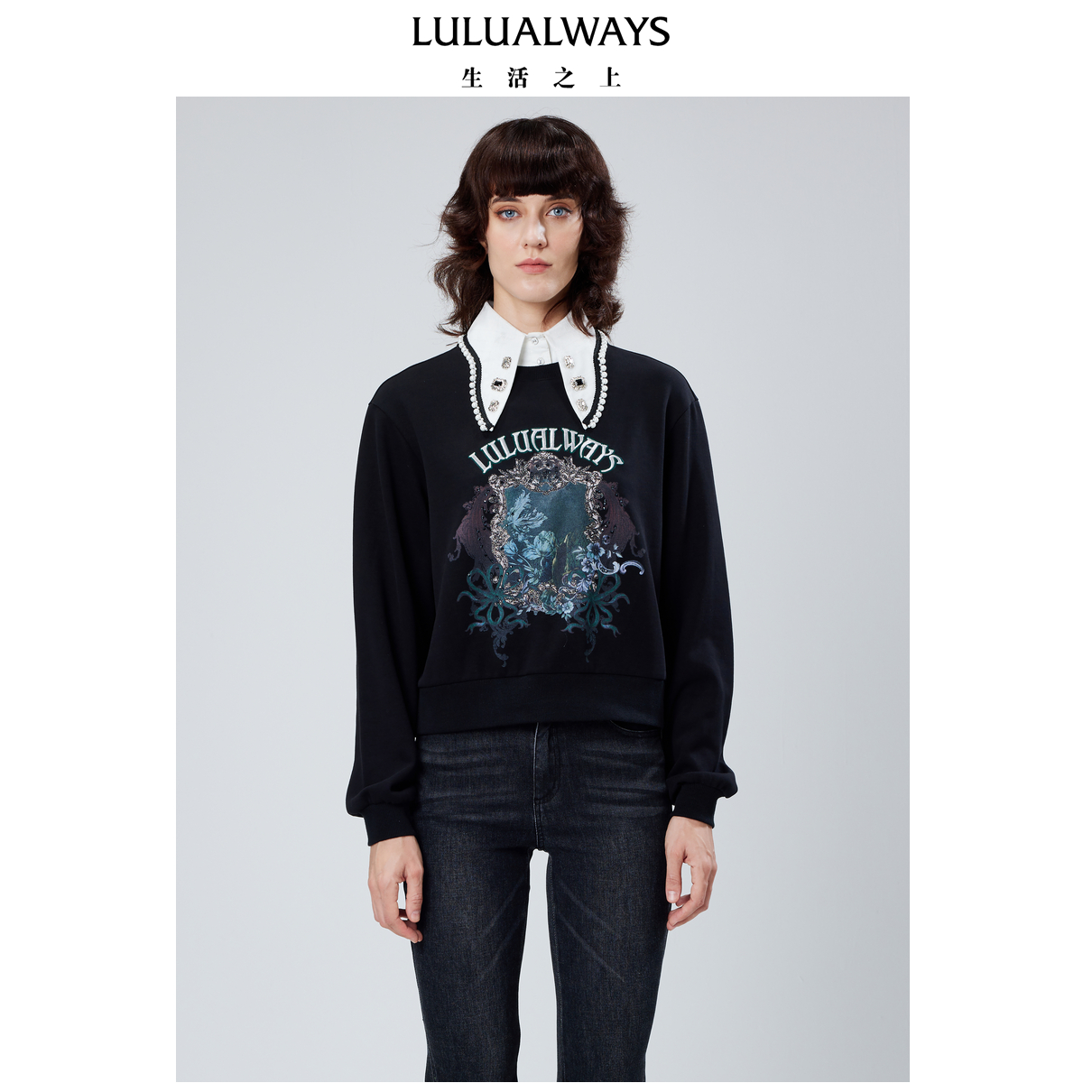 秋季卫衣lulualways基础卫衣上衣