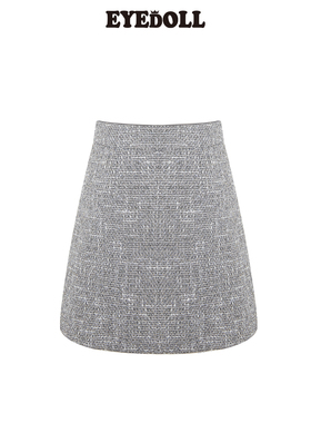 EYEDOLL【商场同款】秋季新款优雅百搭简约小香风显瘦半身裙
