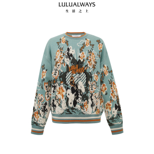 短款 LULUALWAYS我爱露露冬季 通勤简约圆领套头针织衫 时尚 女 新款