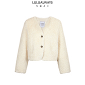 气质甜美温柔可爱毛绒保暖短款 LULUALWAYS我爱露露25冬季 新款 外套