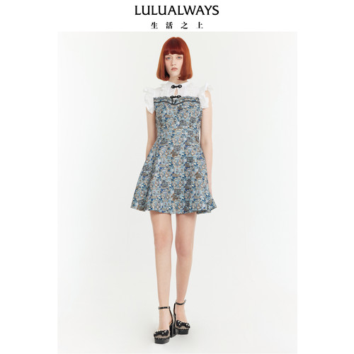 【古力娜扎明星同款】LULUALWAYS 【两件礼遇】夏千金连衣裙