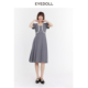 连衣裙 通勤假两件时髦灰色中长款 EYEDOLL夏季 新款