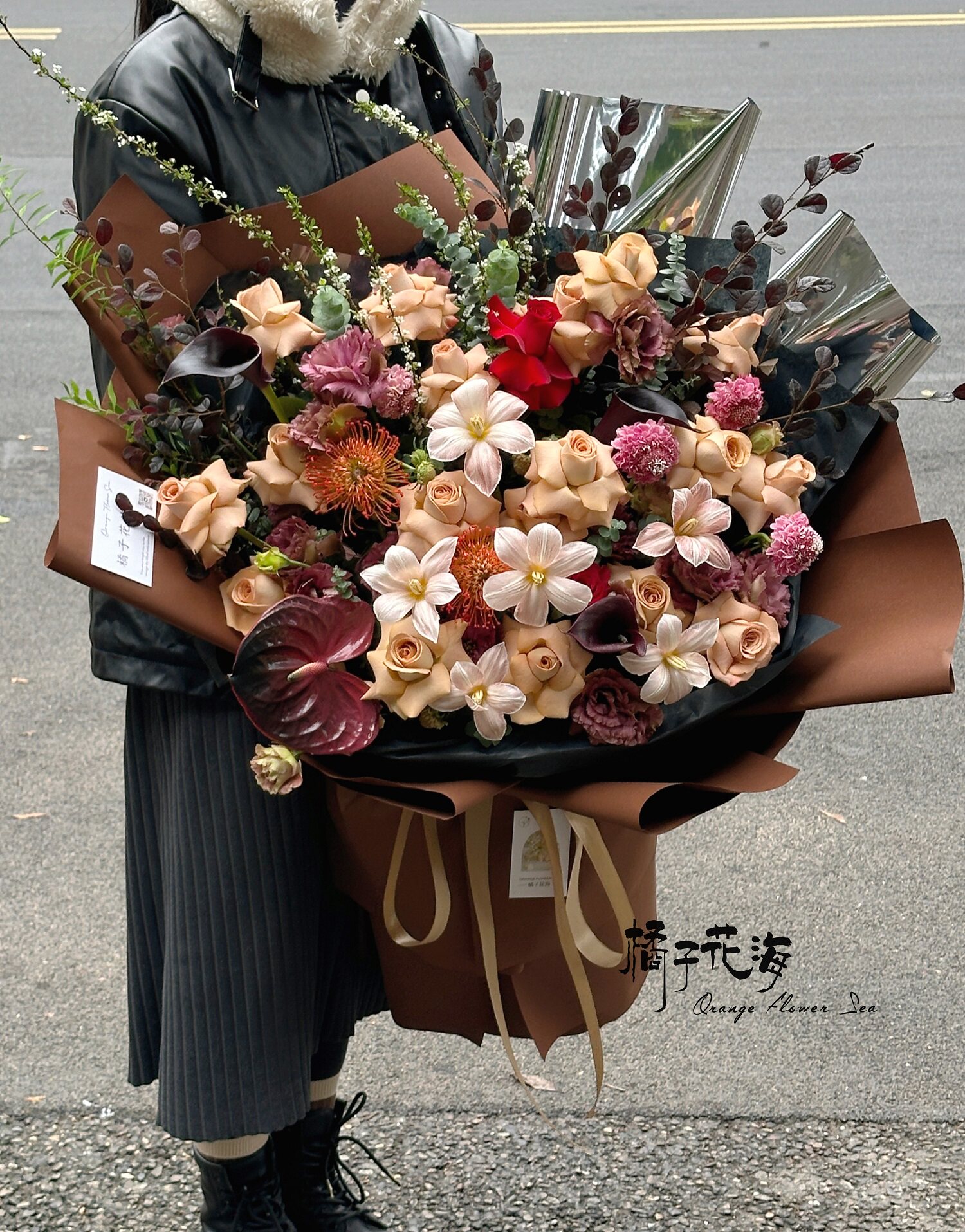 大花束生日表白求婚送女友老婆99朵玫瑰重庆鲜花速递同城花店配送_虎窝淘