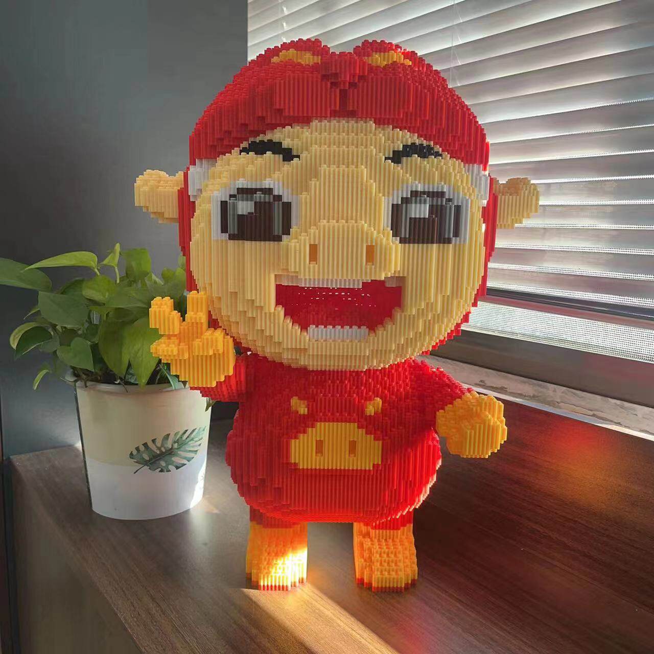 拼装玩具巨大猪猪侠积木儿童成人益智解压拼图小摆件生日新年礼物