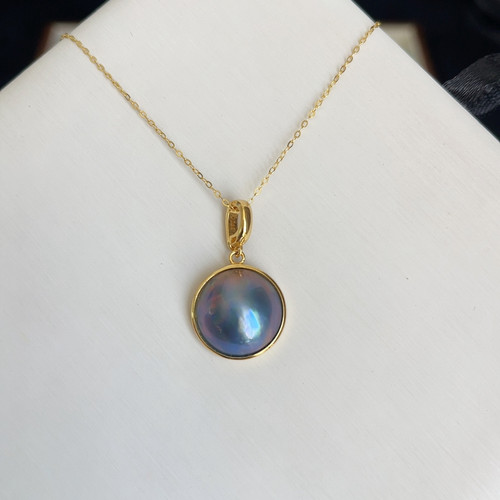 海水马贝珍珠项链