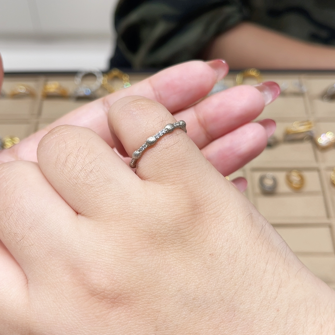 韩国原单开口叠戴细款戒指