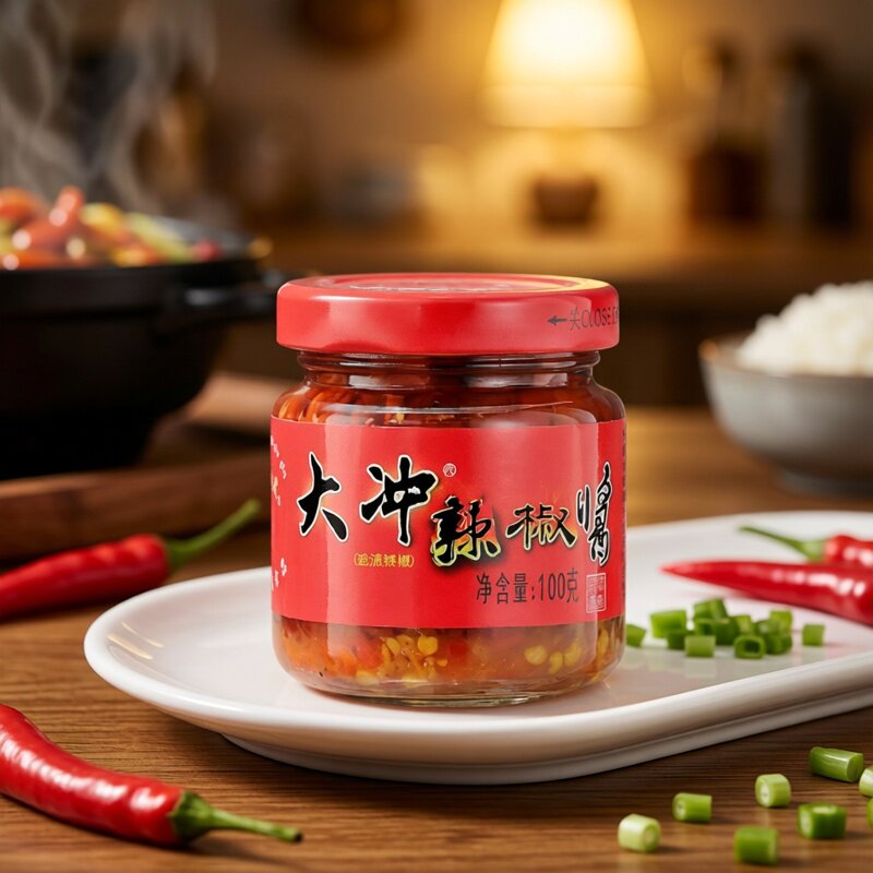 小徐瓜瓜大冲辣椒酱湖南特产朝天椒超辣早餐吃面调味辣酱小瓶装