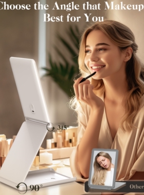 Jack&Rose Portable Folding Mirror with Light