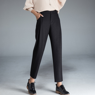 品牌清仓女裤2026春款九分哈伦裤高腰弹力萝卜裤西裤九分裤子