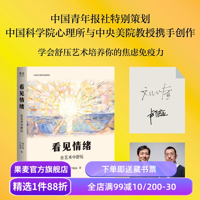 看见情绪:在艺术中舒压 刘正奎, 卢征远 艺术心理疗愈x美育普及 在艺术中安放自己 果麦出品