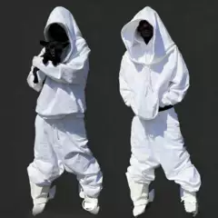 Anonymous Club Opium Yvl Style Pure White Sweatpants Wide-Leg Pants Loose Basic Sweatpants