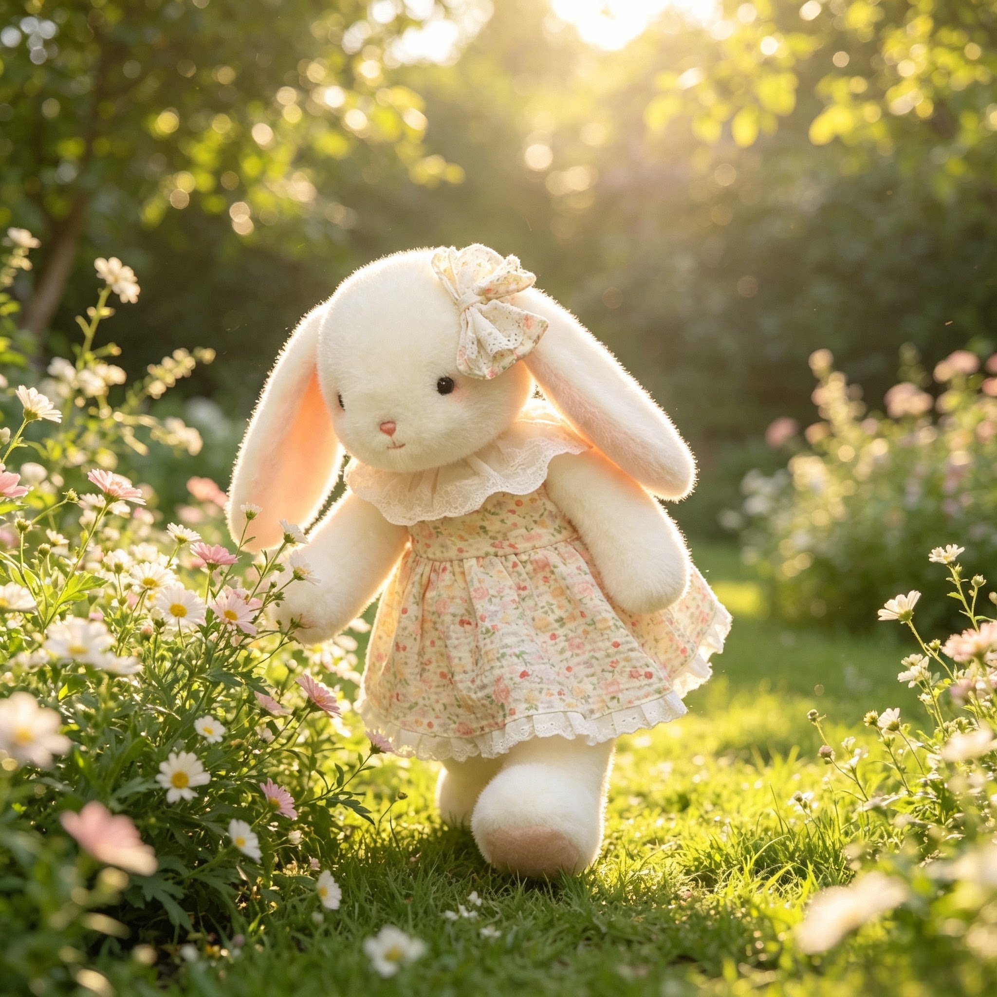 可爱小兔子玩偶睡觉抱公仔毛绒玩具女孩安抚娃娃生日礼物女生七夕