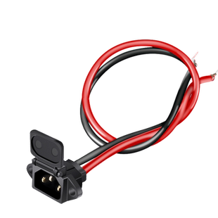 电动车充电插口锂电池接口电源线品字公母插头电瓶充电转换头插座