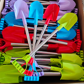 大号加厚儿童铲子沙滩玩具不锈钢过家家玩沙玩雪工具摆摊沙滩铲子