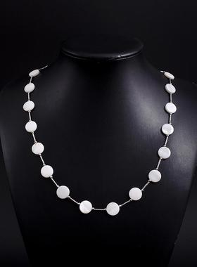 12mm简约不规则中长款毛衣链